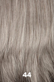 Color Swatch 44 for Henry Margu Wig Drew (#2519). Darkest brown with cool undertones and 50% grey blend.