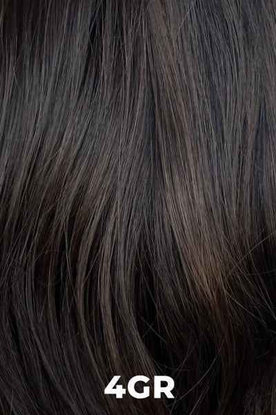 Color Swatch 4GR for Henry Margu Wig Athena (#4754). Rich brown with subtle brown highlights and a dark root.