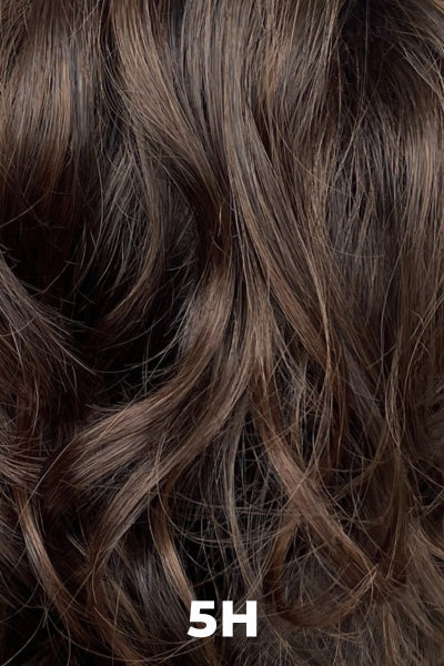 Henry Margu Wigs - London (#6004) - 5H. Dark Brown w/ Strawberry highlights.
