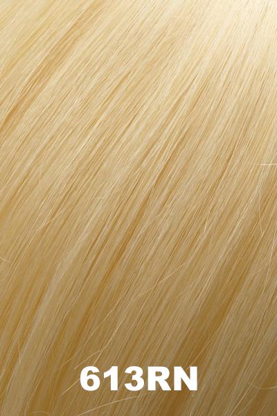 Color 613RN (Natural Pale Blonde) for Jon Renau top piece EasiFringe 12" (#723). Pale natural gold blonde.