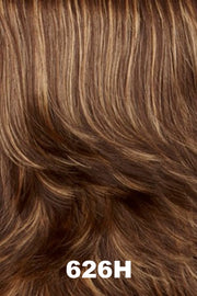Color Swatch 626H for Henry Margu Wig Claire (#2517). Dark brown base and warm undertone blonde highlights.