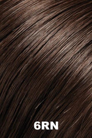 Color 6RN (Natural Brown) for Jon Renau top piece EasiPart XL French 8" (#752). Dark brown blend.