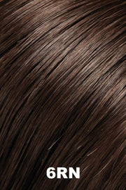 Color 6RN (Natural Brown) for Jon Renau wig Kim Human Hair (#758). Dark brown blend.