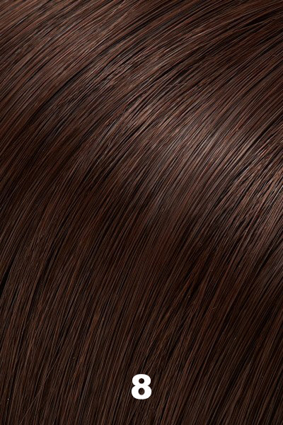 Color 8 (Cocoa) for Jon Renau wig Sheena (#5129). Light ashy brown.