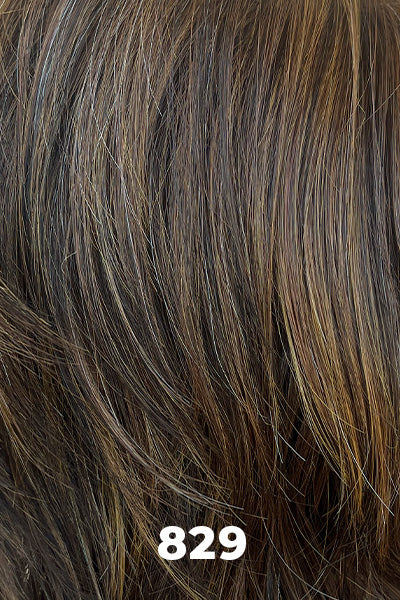 TressAllure Wigs - Chopped Pixie - 829. Glazed Hazelnut - Even blend of dark brown, medium brown, and copper brown highlights blended in. 