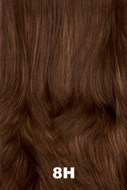 Color Swatch 8H for Henry Margu Wig Claire (#2517). Medium brown with warm toned brown highlights.