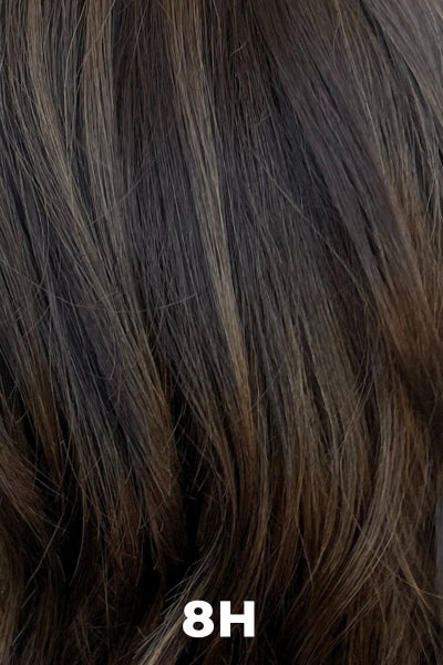 Medium Brown w/ Golden Brown highlights.