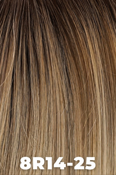 Color 8R14/25 for Fair Fashion wig Dominique S (#3103) Petite Human Hair.