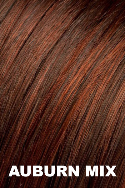 Chestnut brown and auburn blended base with copper red highlights.