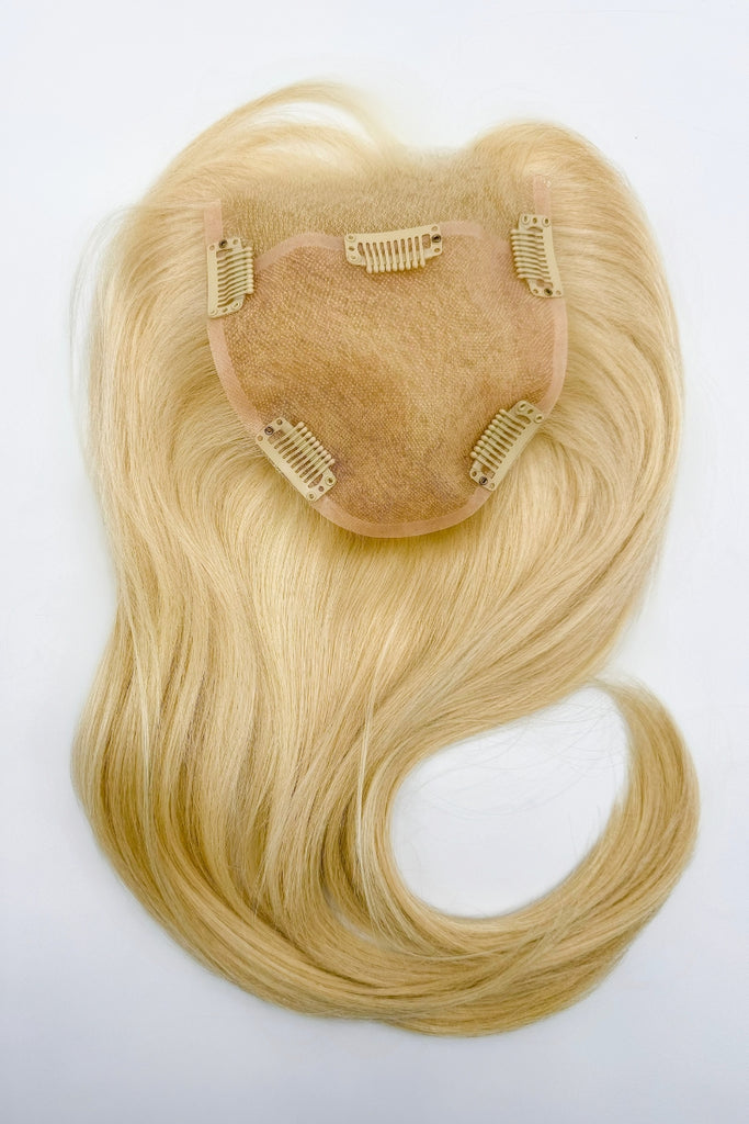 Cap Construction of the Remy 14" Human Hair Topper.