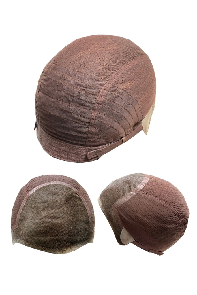 Extended Lace Front with a hand tied closed wefted back.