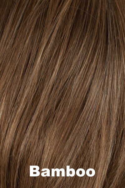 Warm brown blended with honey blonde