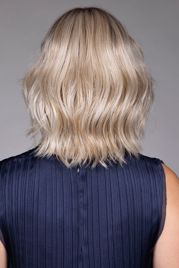 Back of woman wearing Olivia by Belle Tress in the color Butterbeer-R.