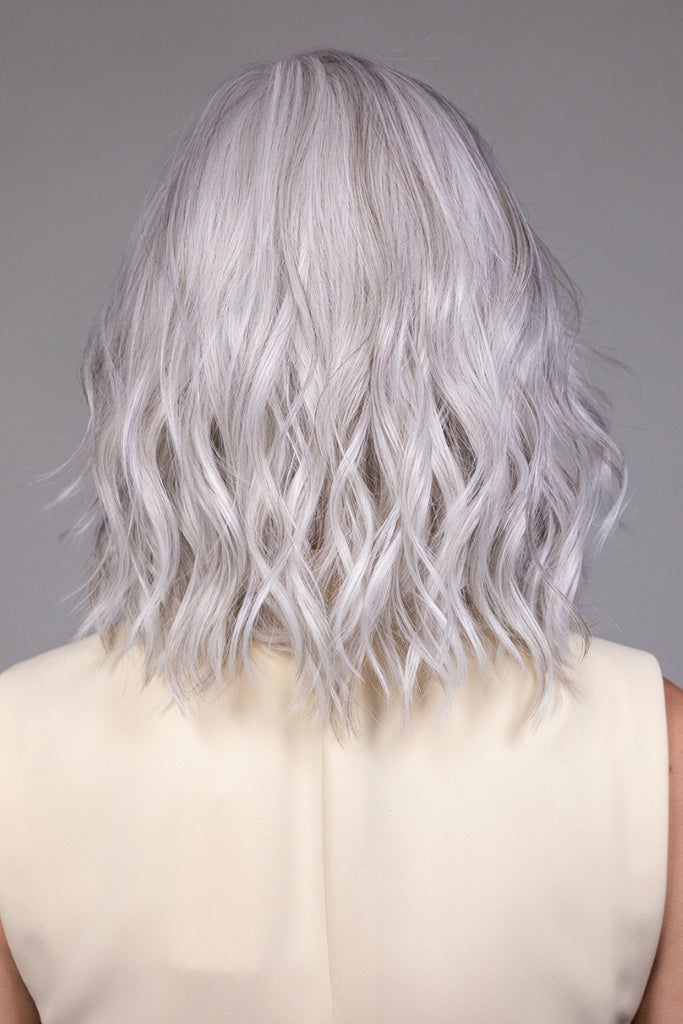 Back view of Singapore in a light gray and pearl silver blend with a very subtle hint of light brown.