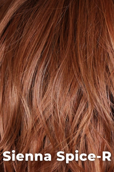 Belle Tress - Santa Monica - Sienna Spice-R. A rooted, true light strawberry blonde/red enhanced with lowlights and highlights.