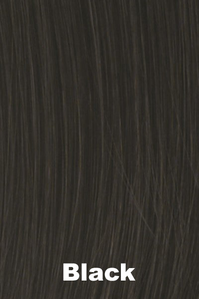 Color Black for Gabor wig Positivity. A very dark ebony black color.