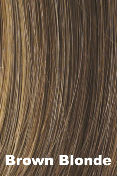 Color Brown Blonde for Gabor wig Positivity. Brown with caramel bronze highlights.