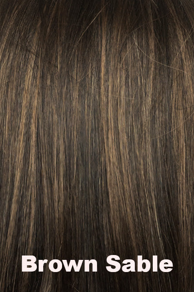 Color Brown Sable for Noriko wig Nour #1724. Medium brown with cool toned highlights.