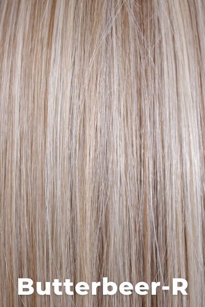 Belle Tress Wigs - Westwood (LSE-4018) - Butterbeer-R. Soft brown roots gradually blend into a buttery blonde with creamy honey and toffee tones mixed throughout.