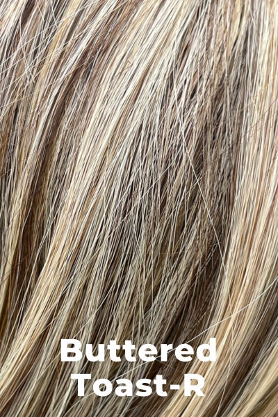 Belle Tress Wigs - Singapore (CT-1070) - Buttered Toast-R. Medium brown with highlights on honey and platinum blonde.