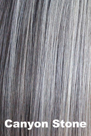 Color Canyon Stone for Alexander Couture wig Brooklyn (#1034).  Dark grey and medium grey mix with light grey highlights.