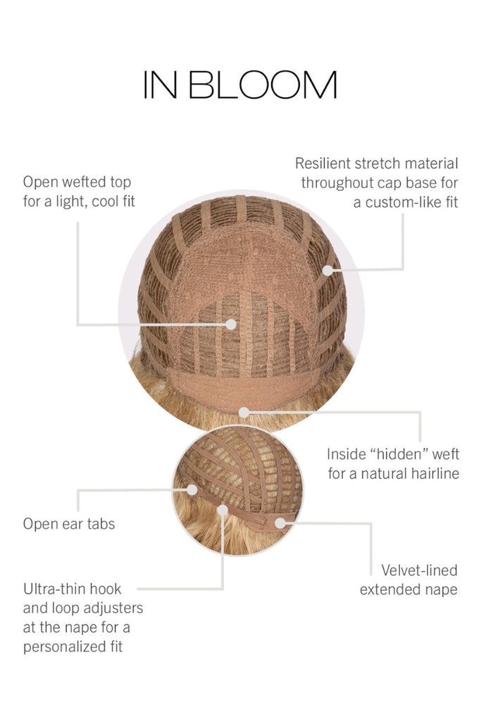 Capless cap construction of the style In Bloom.