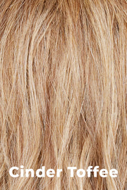 Color Cinder Toffee for Alexander Couture wig Brooklyn (#1034).  Mix of medium blond and dark blond with light blond highlights.