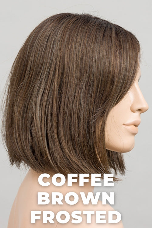 Ellen Wille - Vivi - Coffee Brown Frosted. Dark Brown and Light Brown with Light Ash Blonde Blend with a Soft Matte Finish.