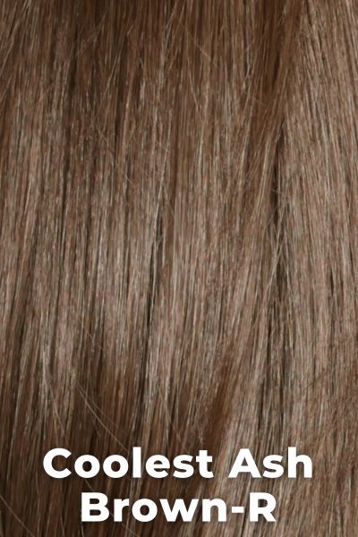 Belle Tress Wigs - Singapore (CT-1070) - Coolest Ash Brown-R. Warm caramel undertone with light blonde highlights and a medium root.