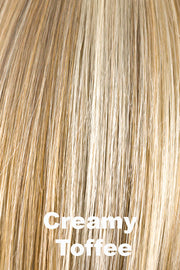 Color Creamy Toffee for Orchid wig Niki (#6542). Dark blonde and honey blonde base with creamy blonde highlights.