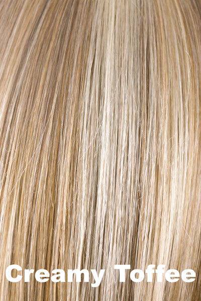 Color Creamy Toffee for Noriko wig Rin (#1730). Warm based blond with very fine cream highlights. Golden glow with undertones of coffee. 