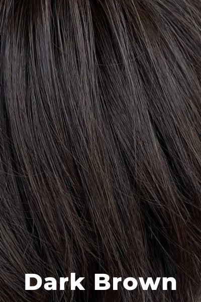 Toni Brattin Wigs - Showtime Plus (#363) - Dark Brown. Warm medium brown mixed with golden blonde highlights.