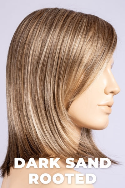 Ellen Wille Wigs - Icone - Dark Sand Rooted. Light Brown base with Lighest Ash Brown and Medium Honey Blonde blend.
