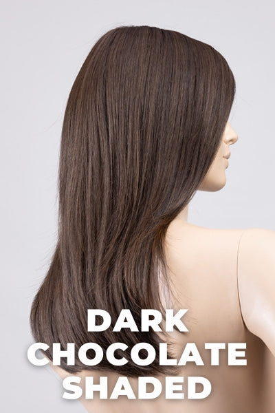Ellen Wille Wigs - Alasia Super - Dark Chocolate Shaded. Dark Brown, Light Auburn, Darkest Brown Blend with Shaded Roots.