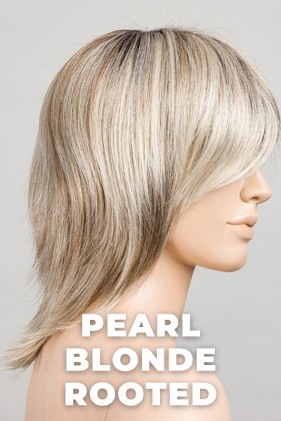 Ellen Wille Wigs - Rainbow - Pearl Blonde Rooted. Pearl Platinum, Dark Ash Blonde, and Medium Honey Blonde mix.