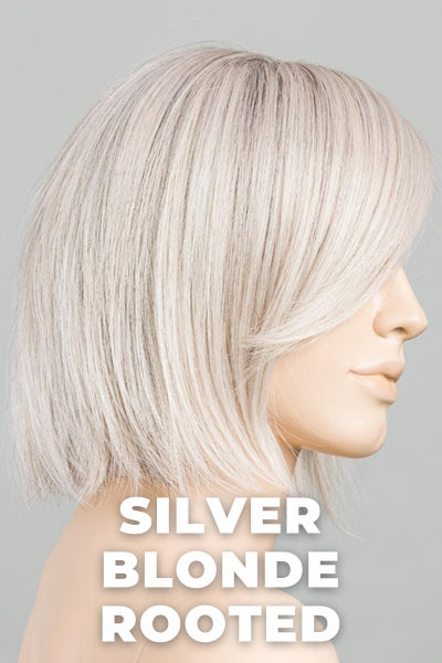 Ellen Wille Wigs - Ready Mono Part - Silver Blonde Rooted. White Ash Blonde and Pearl Blonde blend.