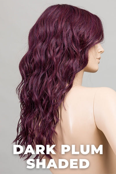 Ellen Wille Wigs - Serena - Dark Plum Shaded. Deep Wine Red and Red Violet Blend.