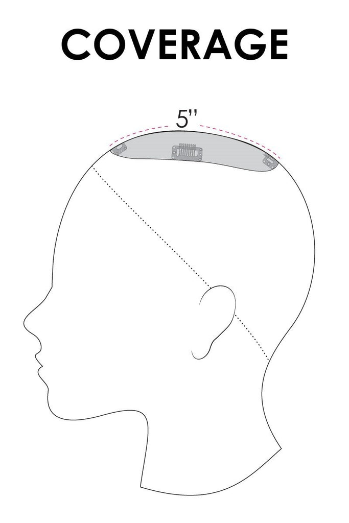 Jon Renau Toppers EasiPart French 8" (#739) Remy Human Hair 7.