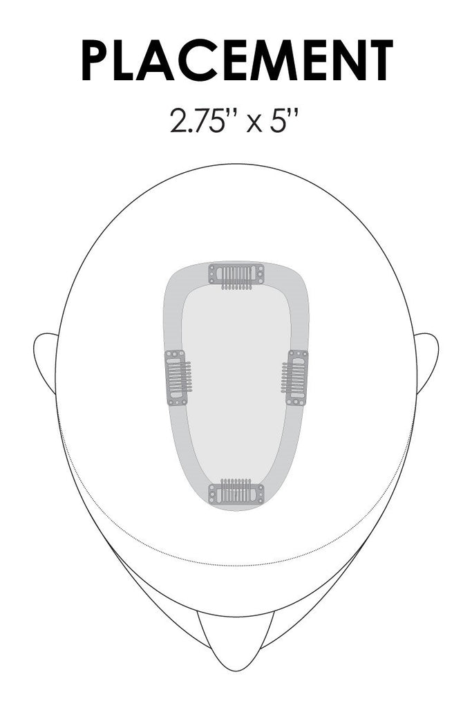 Jon Renau Toppers EasiPart French 8" (#739) Remy Human Hair 6.