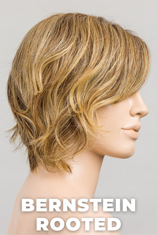 Ellen Wille - Cookie - Bernstein Rooted. Light Brown Base with Subtle Light Honey Blonde and Light Butterscotch Blonde Highlights and Dark Roots.