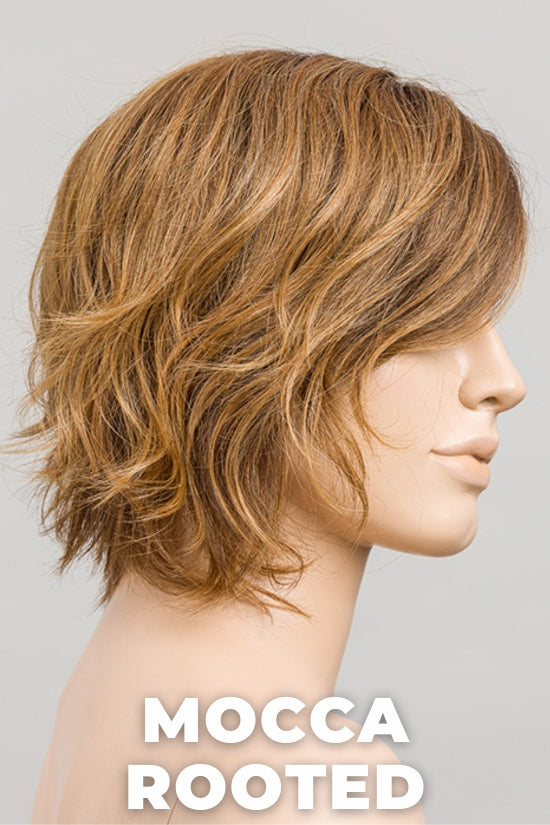 Ellen Wille - Cookie - Mocca Rooted. Medium Brown, Light Brown, and Light Auburn Blend with Dark Roots.