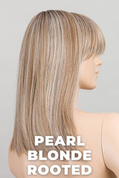 Ellen Wille - Jacky - Pearl Blonde Rooted. Pearl Platinum, Dark Ash Blonde, and Medium Honey Blonde mix.