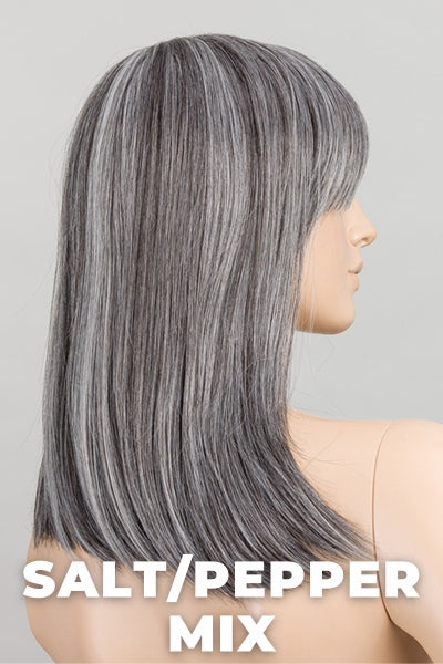 Ellen Wille - Jacky - Salt/Pepper Mix. Light Natural Brown with 75% Gray, Medium Brown with 70% Gray and Pure White Blend.