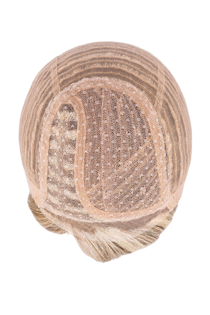 Front view of Mono Part Promise Cap showing the monofilament part cap and extended lace front/