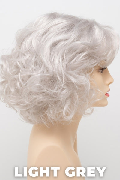 Color Swatch Light Grey for Envy wig Bianca. Silver and white grey blend.