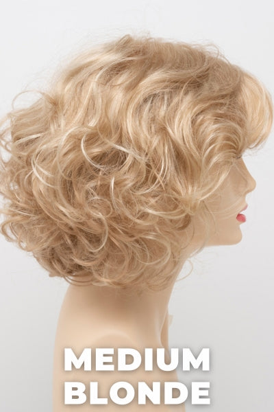 Color Swatch Medium Blonde for Envy wig Bianca. Golden blonde, pale blonde and champagne blonde blend.