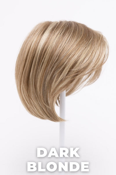 Color Swatch Dark Blonde for Envy top piece  Big Bangs.  Deep blonde with red undertones and bright wheat highlights.