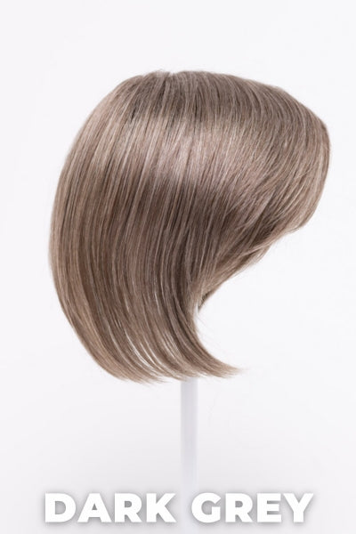 Color Swatch Dark Grey for Envy top piece  Big Bangs.  Silver grey base with hints of neutral brown woven throughout.