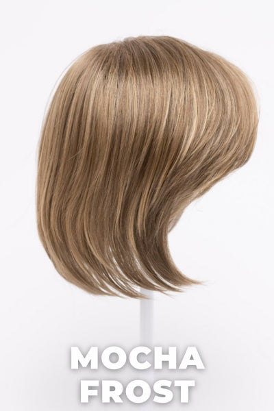 Color Swatch Mocha Frost for Envy top piece  Big Bangs.  Golden brown with subtle golden blonde highlights.