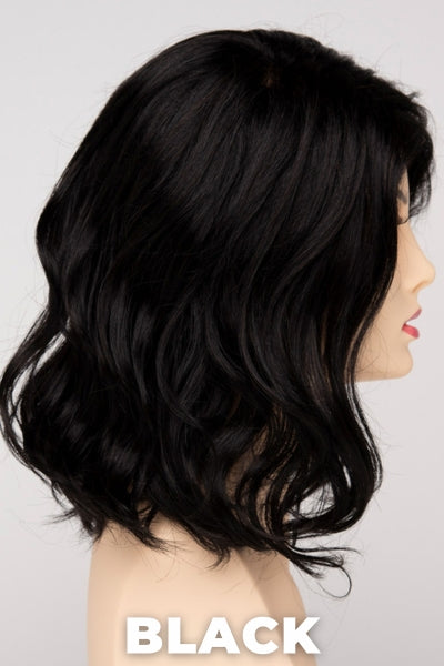 Color Swatch Black for Envy wig Brittaney. Rich dark ebony with subtle warm undertones.